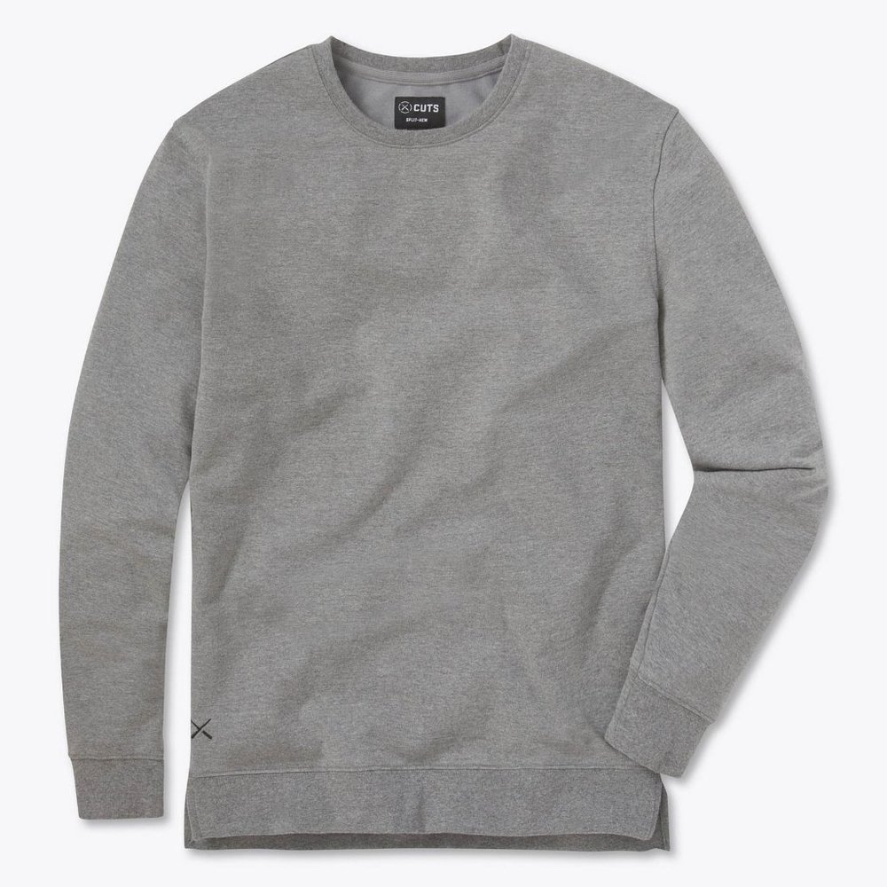 Cuts Clothing Hyperloop Pullover Split-Hem - Heather Grey